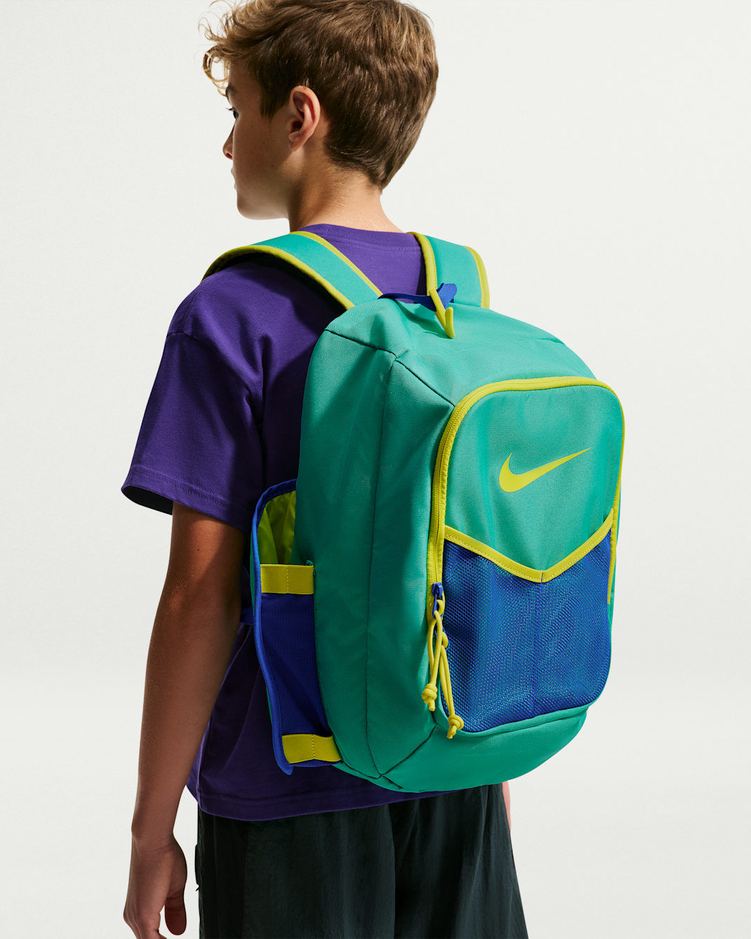Mochila para niños (20L) Nike Diamond Select - Azul verdoso lavado/Azul carrera claro