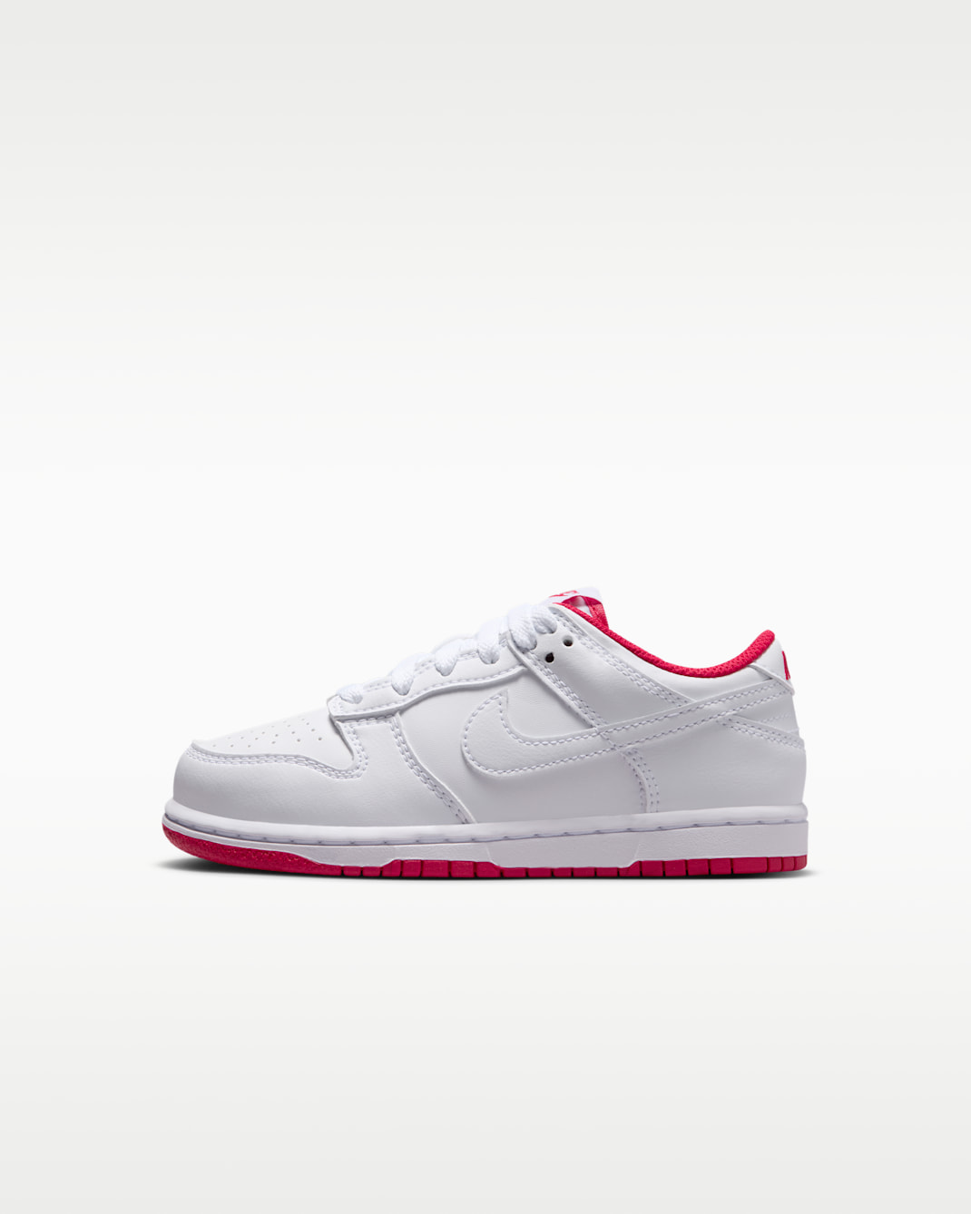 Nike Dunk Low Little Kids' Shoes - White/University Red/White
