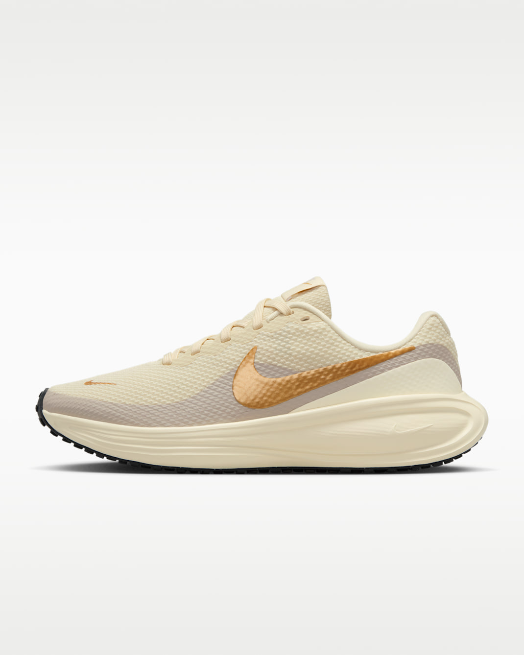 Nike Revolution 8 Women's Road Running Shoes - Light Khaki/Coconut Milk/Off-Noir/Metallic Gold