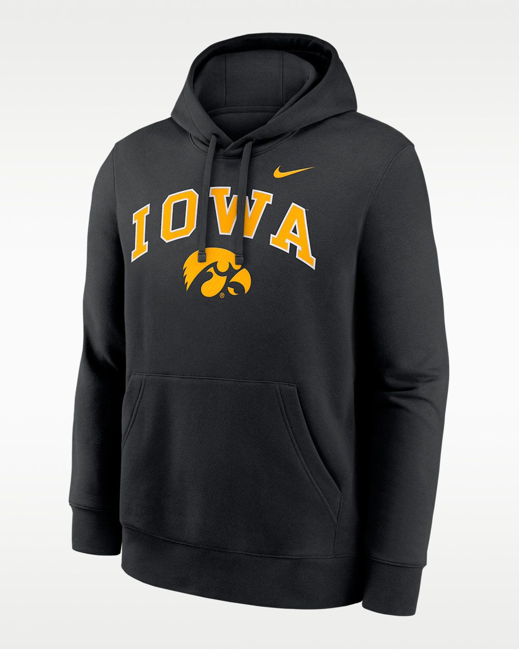 Iowa Arch Men's Nike College Pullover Hoodie - Black