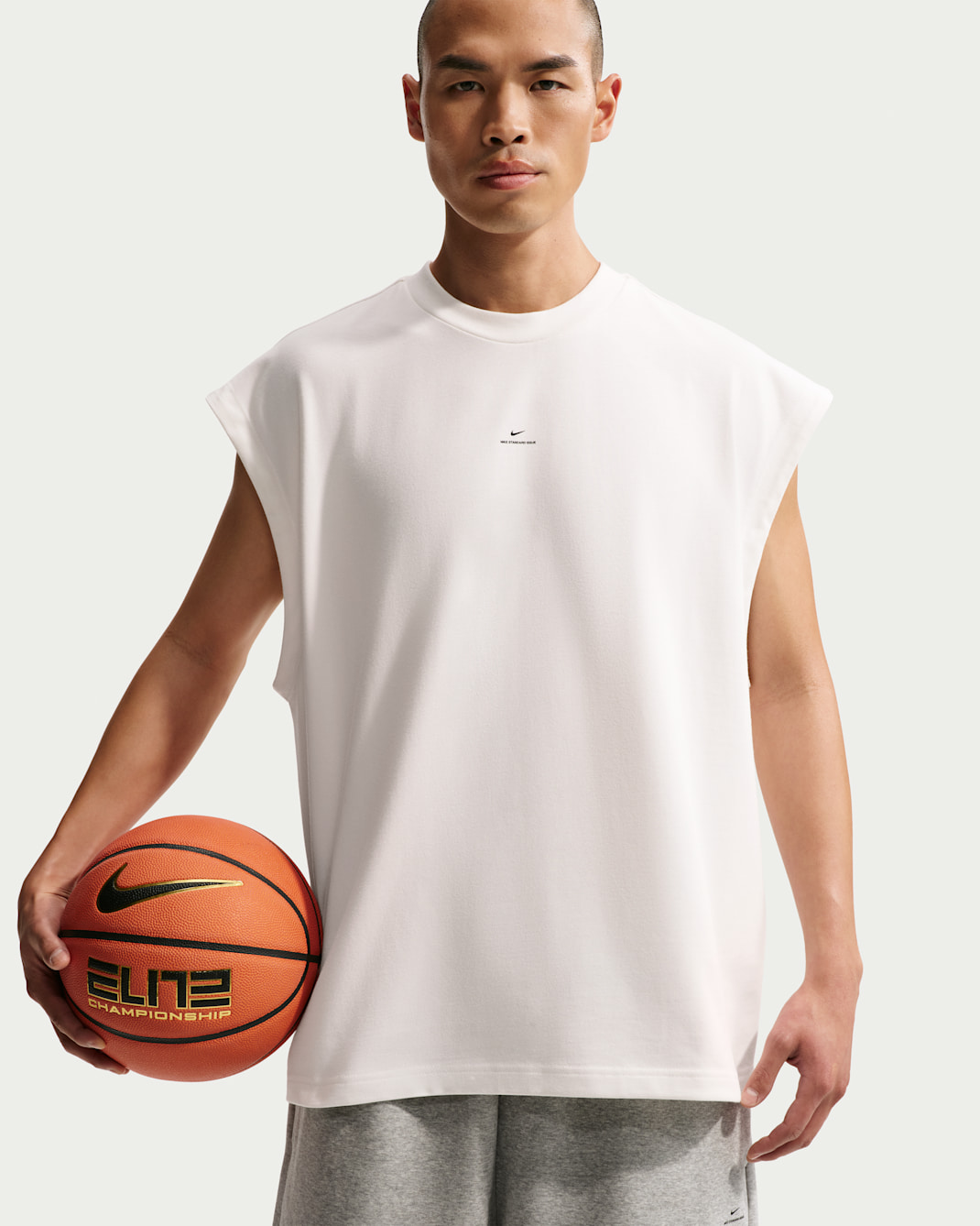 Maglia da basket senza maniche Dri-FIT Nike Standard Issue – Uomo - Sail/Nero