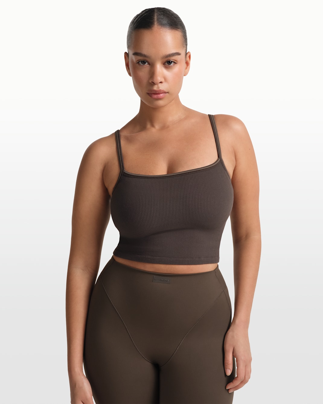 NikeSKIMS Ribbed Seamless Women's Cami Tank Top - NSKM PHOENIX/NSKM TRUFFLE