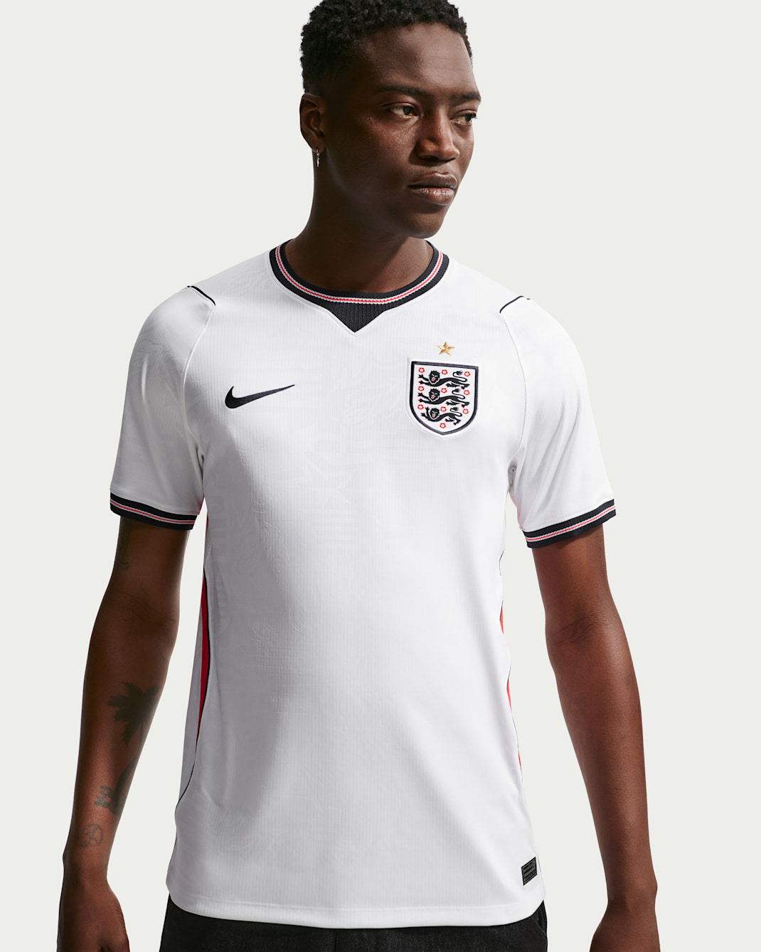 Maglia da calcio replica Nike Dri-FIT Inghilterra 2026 Stadium della divisa Home – Uomo - Bianco/Speed Red/Ossidiana/Ossidiana