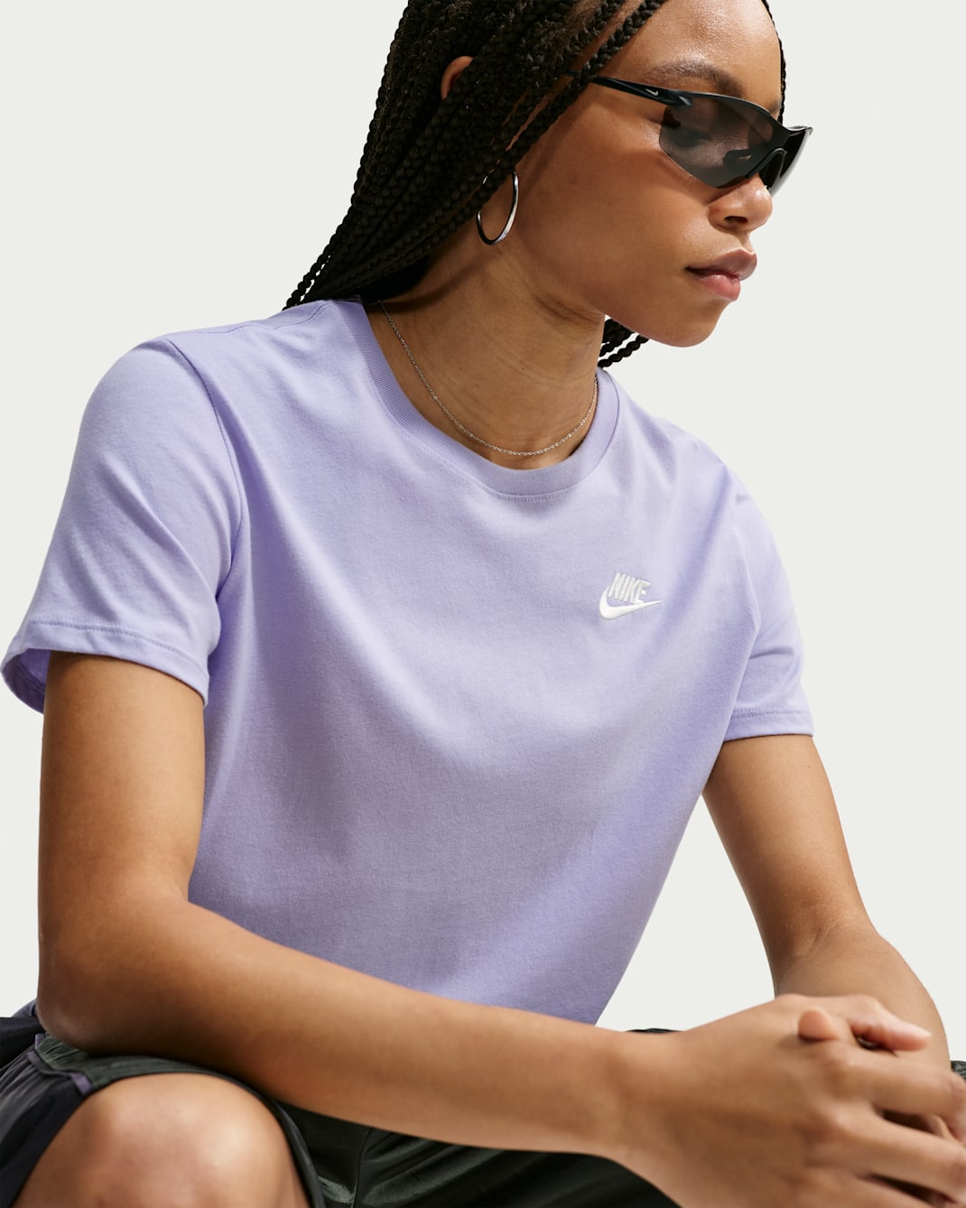 เสื้อยืดผู้หญิง Nike Sportswear - Purple Dawn/Sail