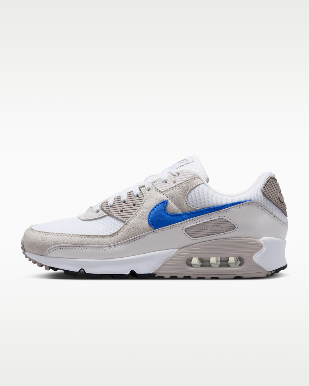 รองเท้าผู้ชาย Nike Air Max 90 - ขาว/College Grey/Summit White/Racer Blue
