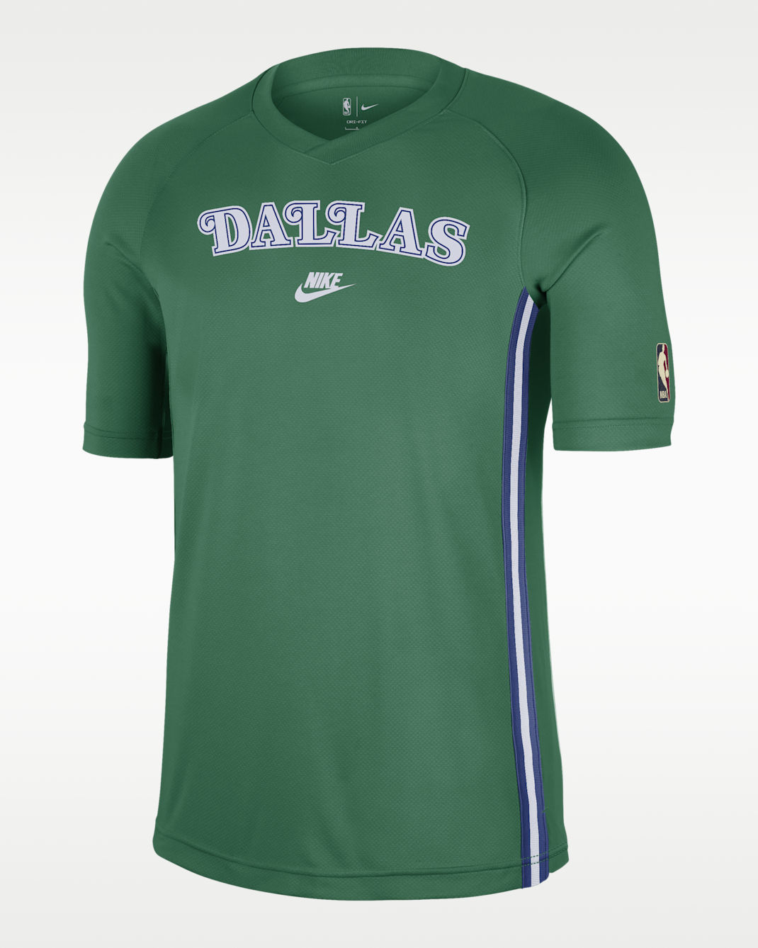 Dallas Mavericks 2025/26 Hardwood Classics Men's Nike NBA Dri-FIT Short-Sleeve Top - Clover/White