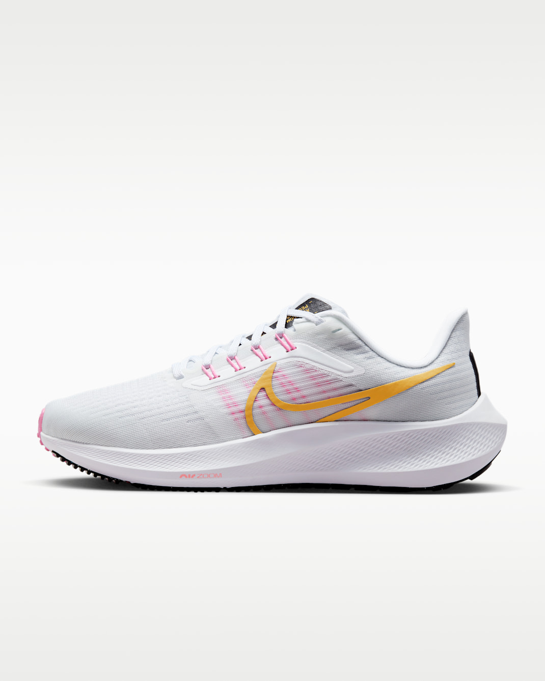 Nike Pegasus 39 Women's Road Running Shoes - White/Pure Platinum/Pink Spell/Wheat Gold
