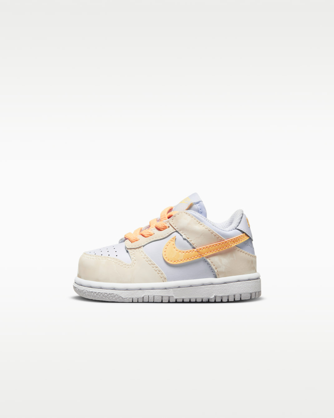 Nike Dunk Low Baby/Toddler Shoes - Pale Ivory/Football Grey/White/Melon Tint
