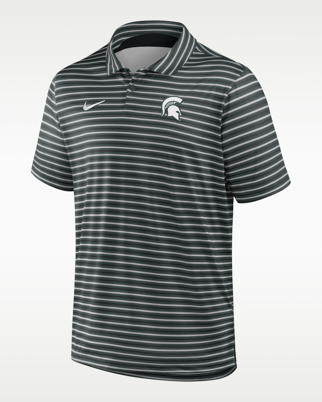 Michigan State Tour Stripe Men's Nike Dri-FIT College Polo - Green