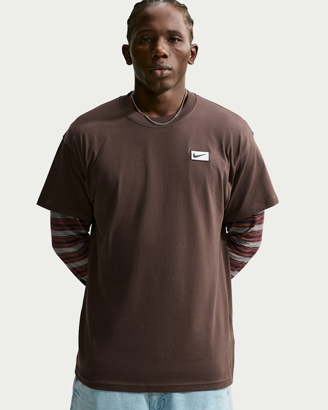 Nike Sportswear Men's T-Shirt - Baroque Brown/Sail
