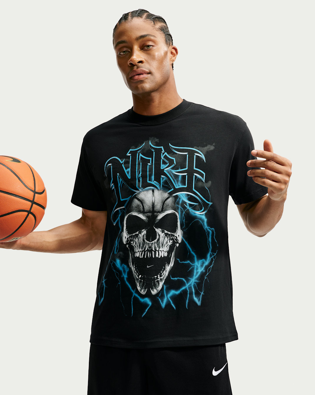 Nike Basketball-T-shirt til mænd - sort