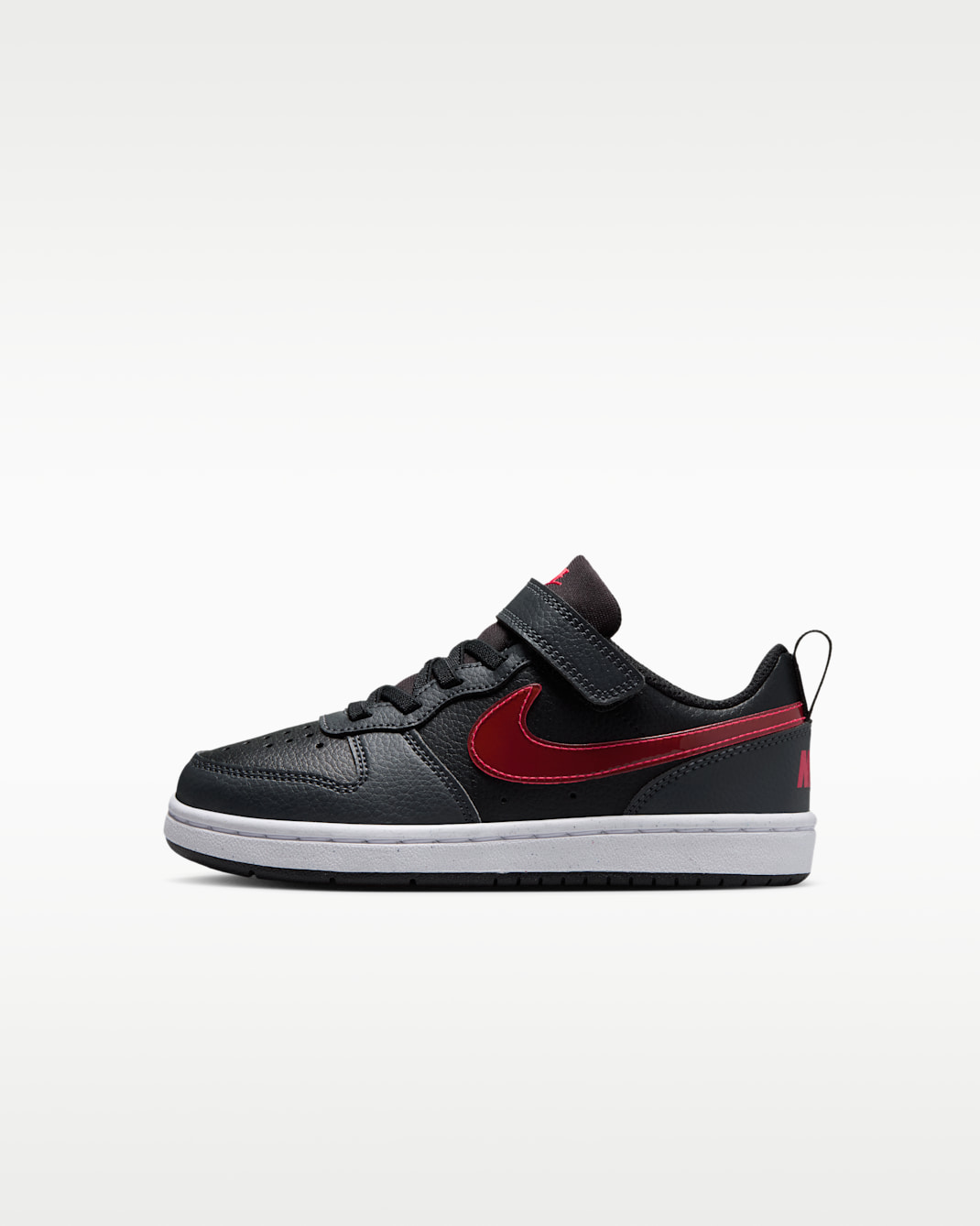 Nike Court Borough Low Little Kids' Shoes - Black/Anthracite/White/University Red