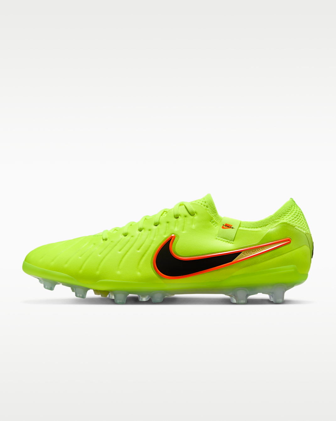 Nike Tiempo Legend 10 Elite Artificial-Grass Low-Top Football Boot - Volt/Black