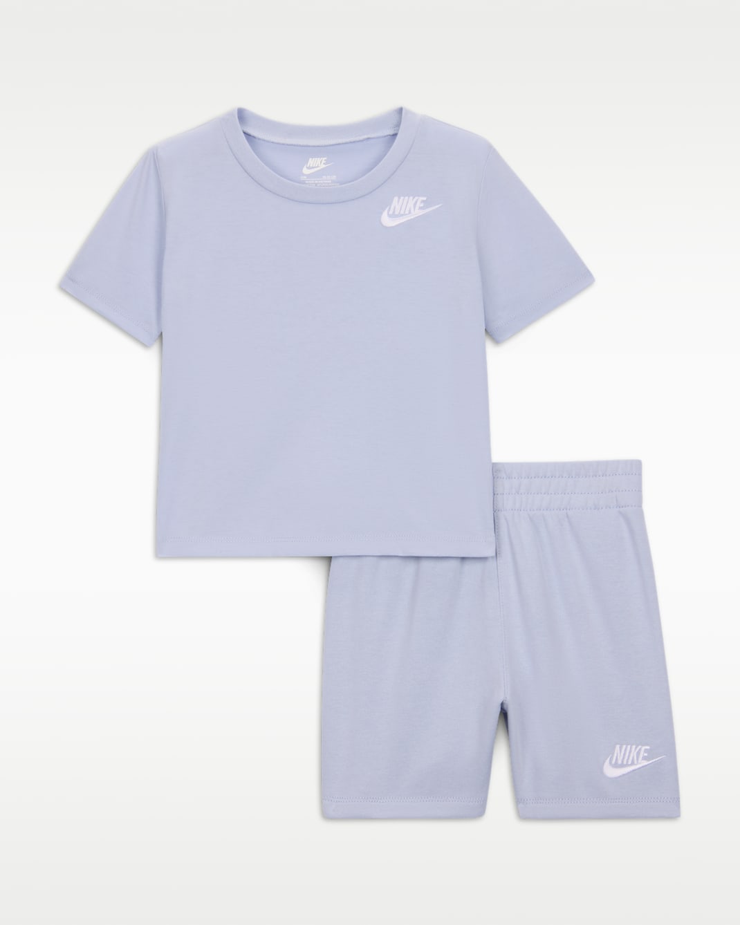 Conjunto de 2 piezas con shorts de tejido Knit para bebé Nike - Gris