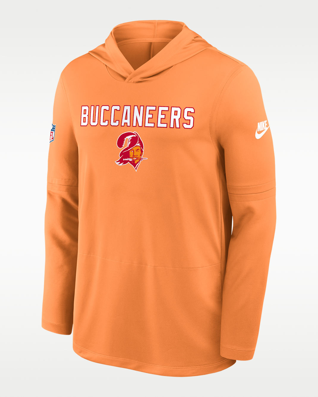 Tampa Bay Buccaneers Pass Accuracy Men's Nike Dri-FIT NFL Long-Sleeve Hooded Top - Orange