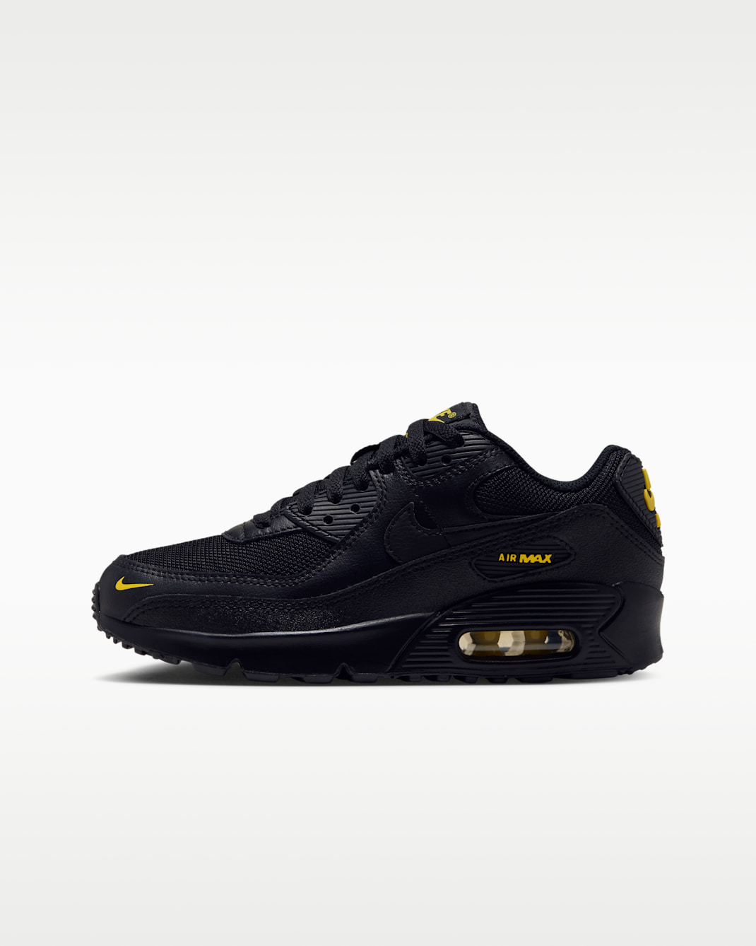 Nike Air Max 90 Older Kids' Shoe - Black/Chrome Yellow/Black