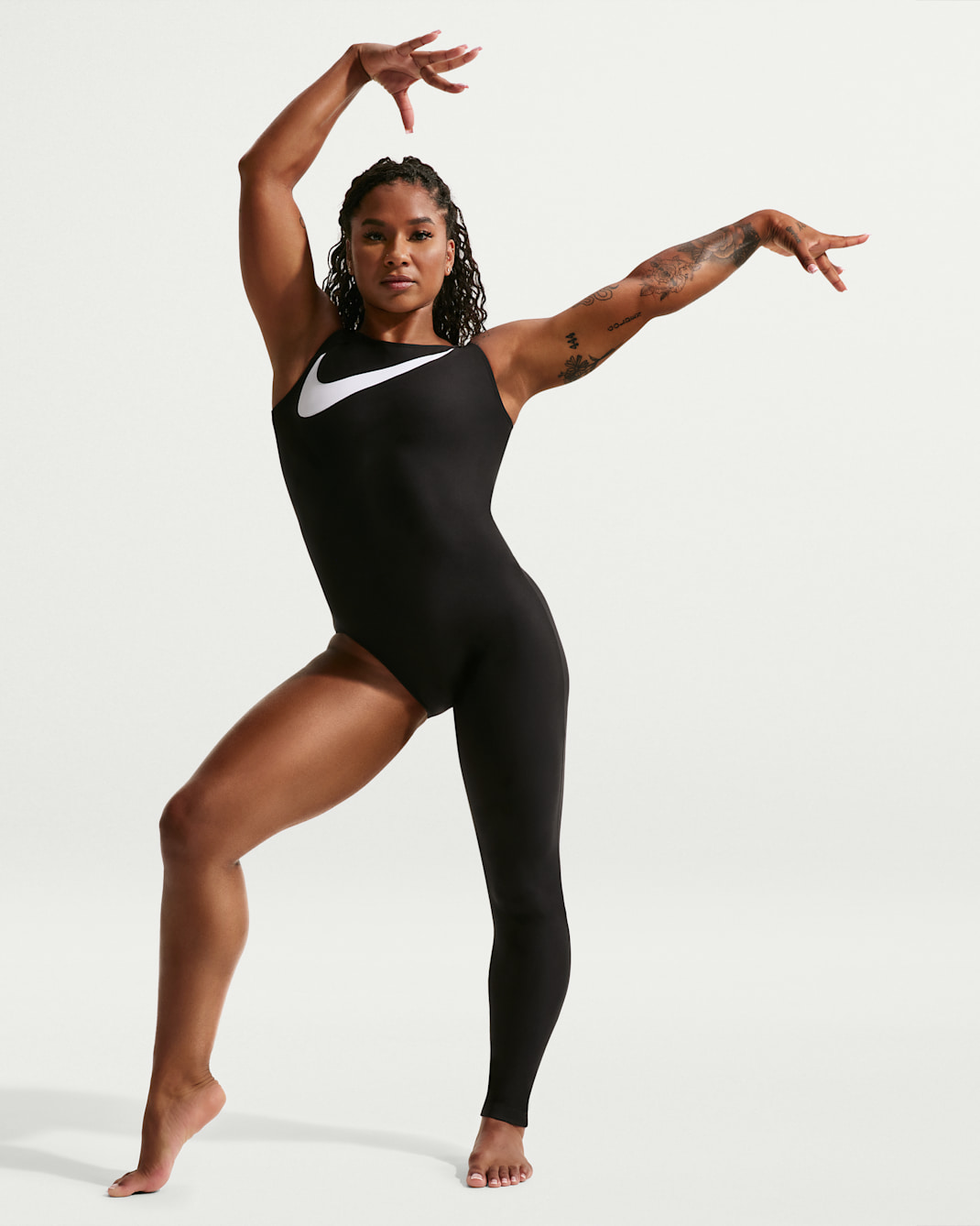 Nike Gymnastics "Jordan Chiles" Women's Asymmetric Leotard - Black