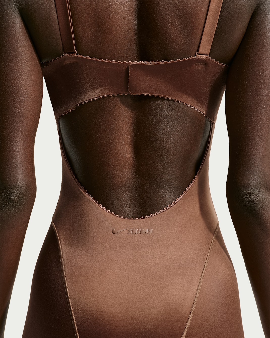 NikeSKIMS Satin Shine Women's Picot Bodysuit