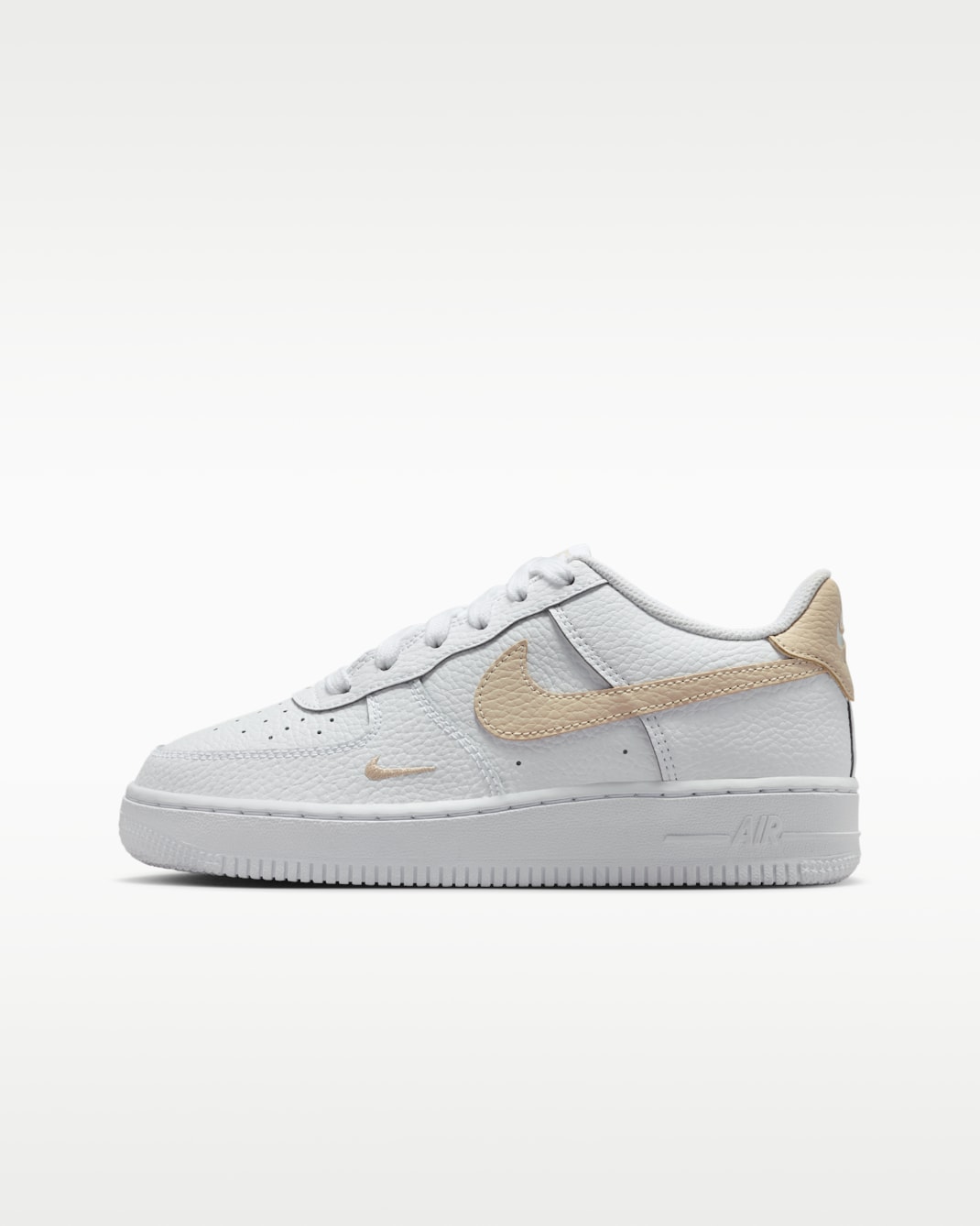Nike Air Force 1 Schuh (ältere Kinder) - Weiß/Rattan