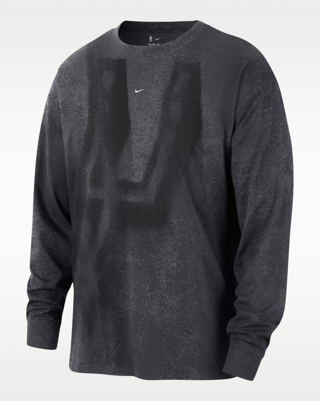 San Antonio Spurs Essential Anthem Men's Long-Sleeve Basketball T-Shirt - Anthracite