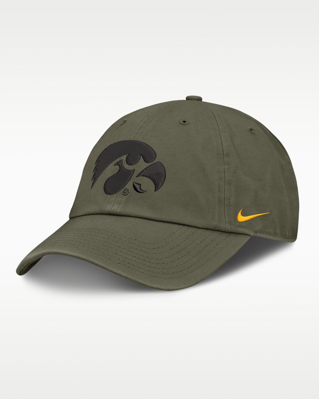 Iowa Primetime Club Men's Nike College Adjustable Hat - Olive