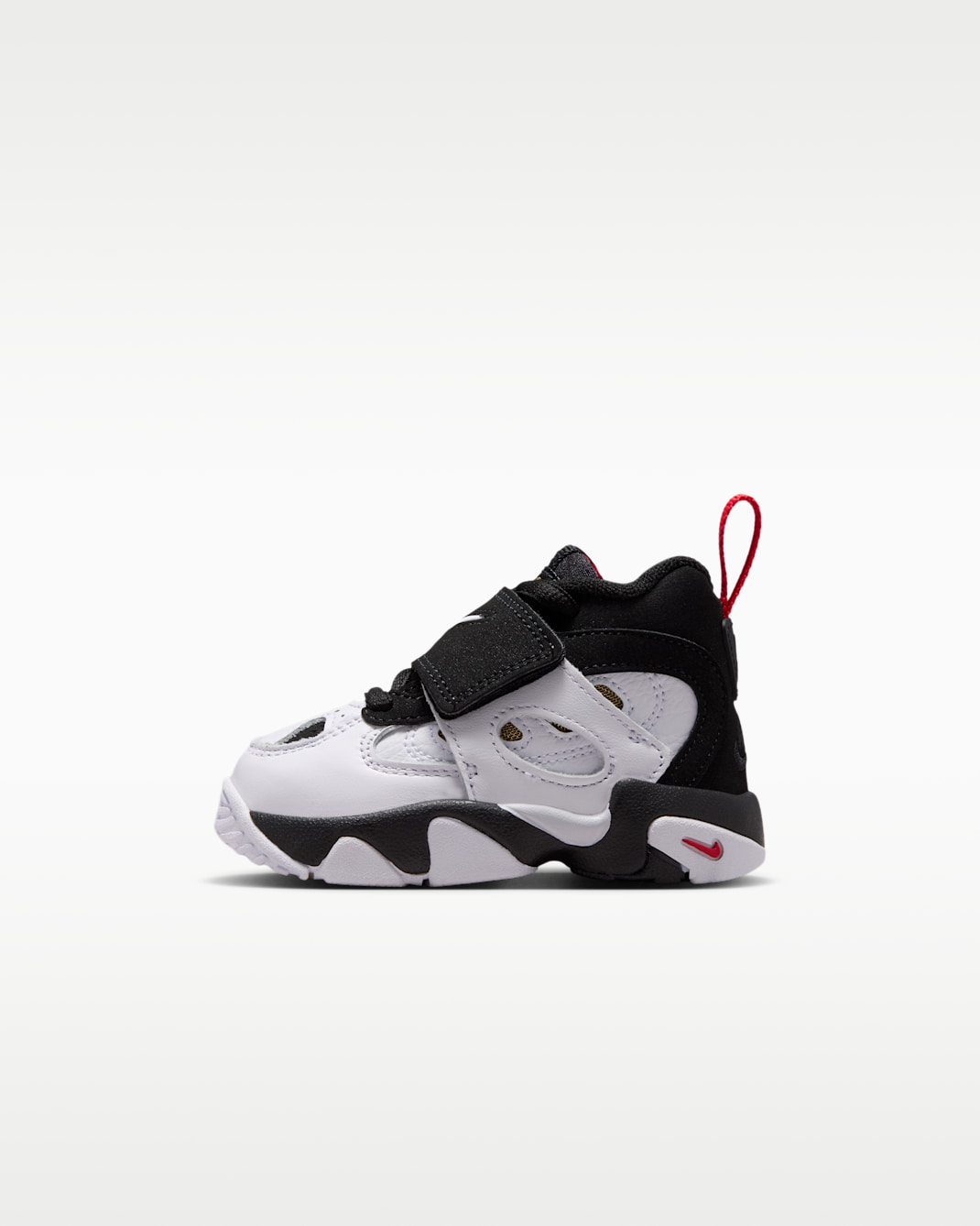Nike Diamond Turf II Baby/Toddler Shoes - Black/Fire Red/Metallic Gold/White