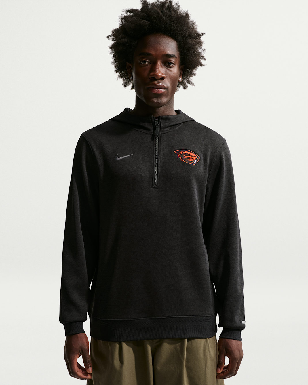 Oregon State Beavers Nike NCAA Men's Basketball Coaches' Pullover Hoodie - Black