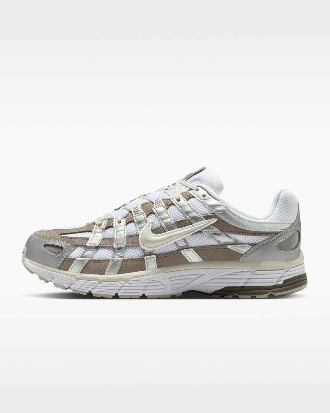 Nike P-6000 Women's Shoes - White/Metallic Silver/Cave Stone/Light Bone