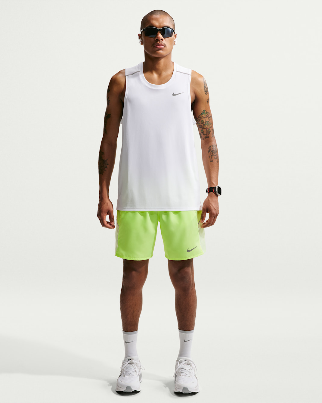 Shorts da running Dri-FIT con slip foderati 18 cm Dri-FIT Nike Miler – Uomo - Volt Ice/Barely Volt