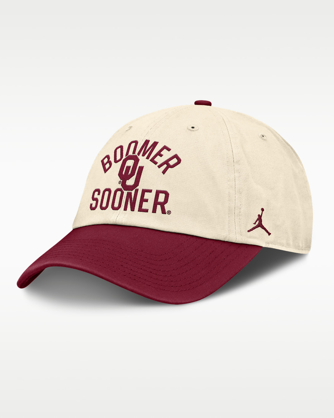 Oklahoma Primetime 2-Tone Club Men's Jordan Brand College Adjustable Hat - Natural