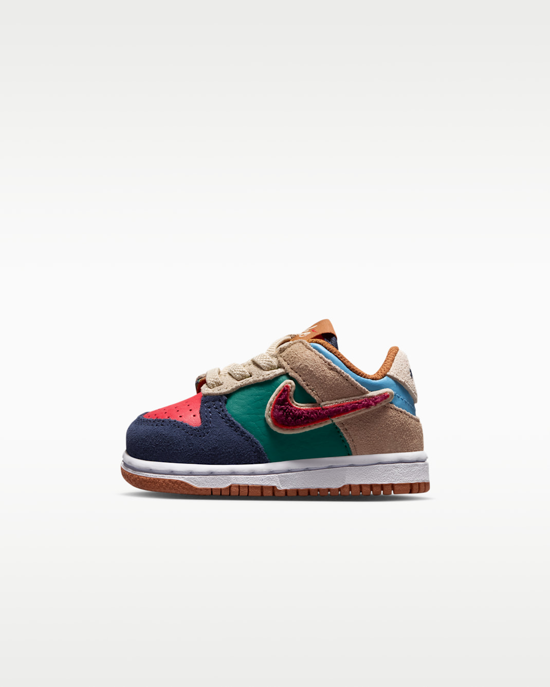 Nike Dunk Low Baby/Toddler Shoes - Midnight Navy/Green Noise/Linen/Speed Red