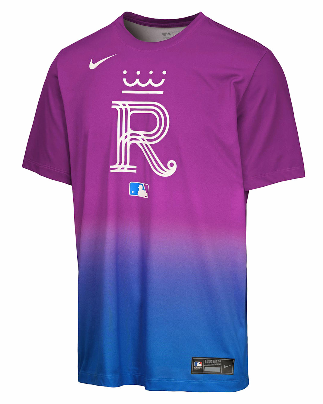 Kansas City Royals Authentic Collection City Connect Veloctiy Big Kids' Nike Dri-FIT MLB T-Shirt - Royal
