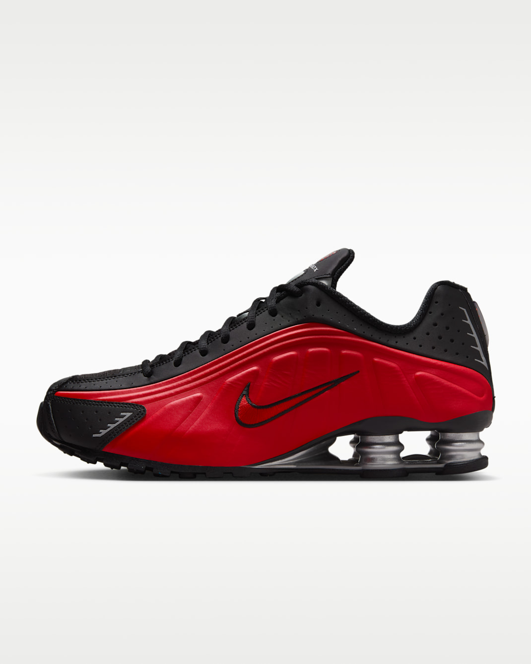 Tenis para hombre Nike Shox R4 - Rojo universitario/Negro/Plata metalizado/Rojo universitario