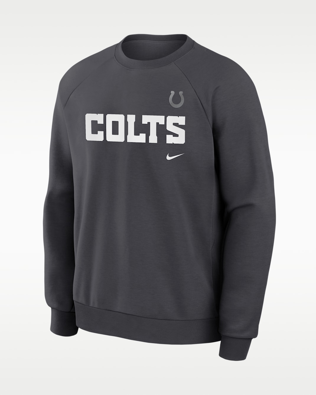 Indianapolis Colts Rivalries Collection Primary Men's Nike Dri-FIT NFL Pullover Crew - Anthracite