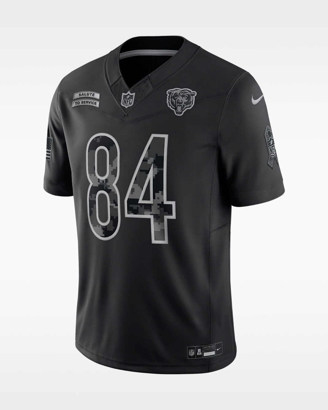 Colston Loveland Chicago Bears Salute to Service Men's Nike Dri-FIT NFL Limited Jersey - Black