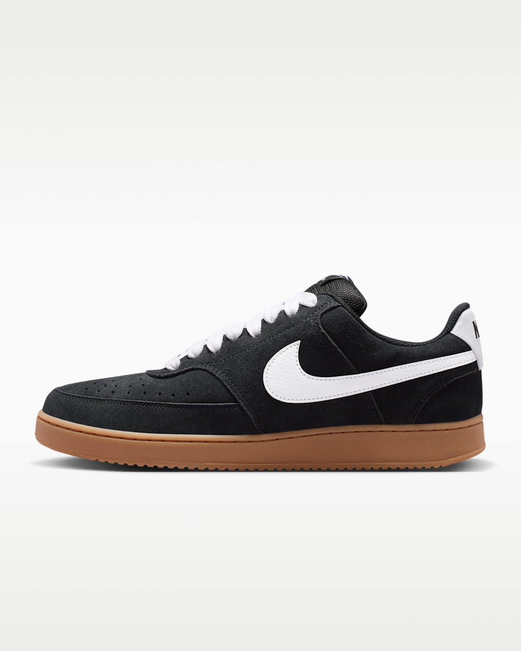 Nike Court Vision Low Men's Shoes - Black/Gum Medium Brown/White