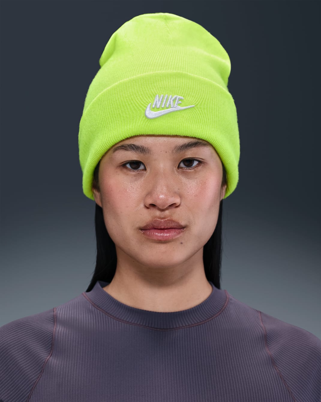 Nike Peak Futura Beanie - Volt/White