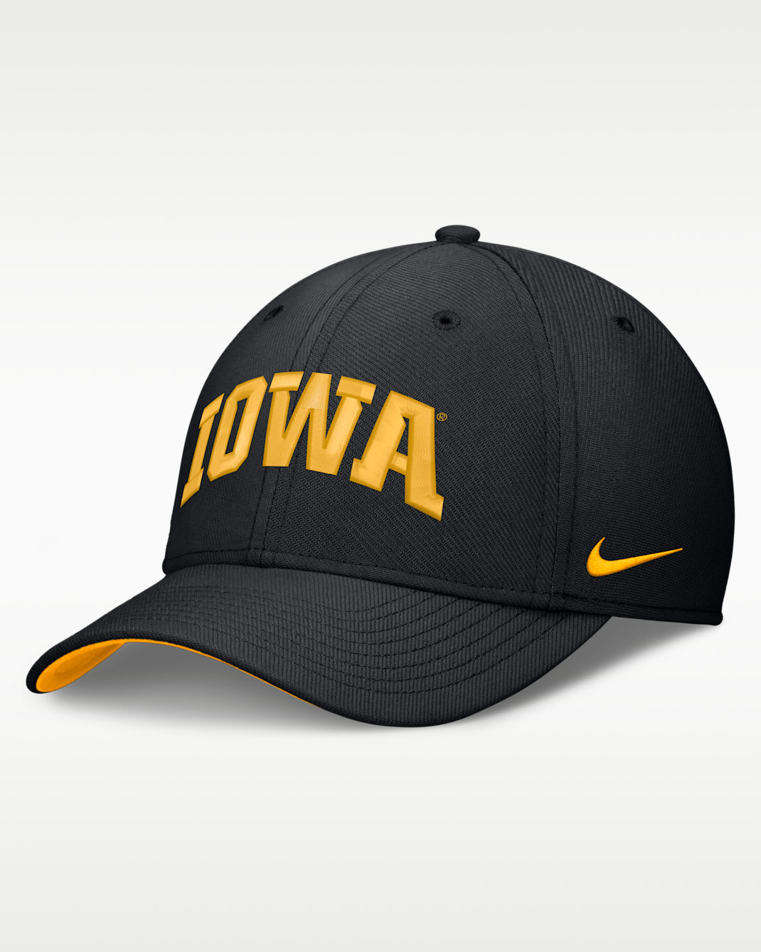Iowa Classic Swooshflex Men's Nike Dri-FIT College Hat - Black