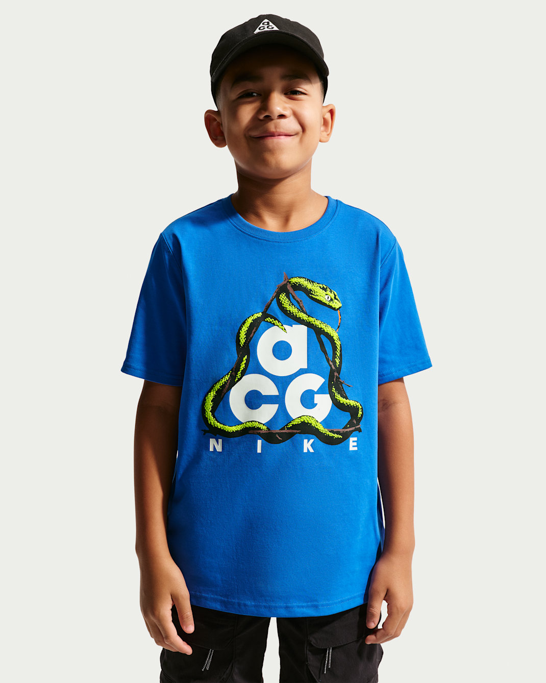 ACG Big Kids' Dri-FIT Snake T-Shirt - Hyper Royal