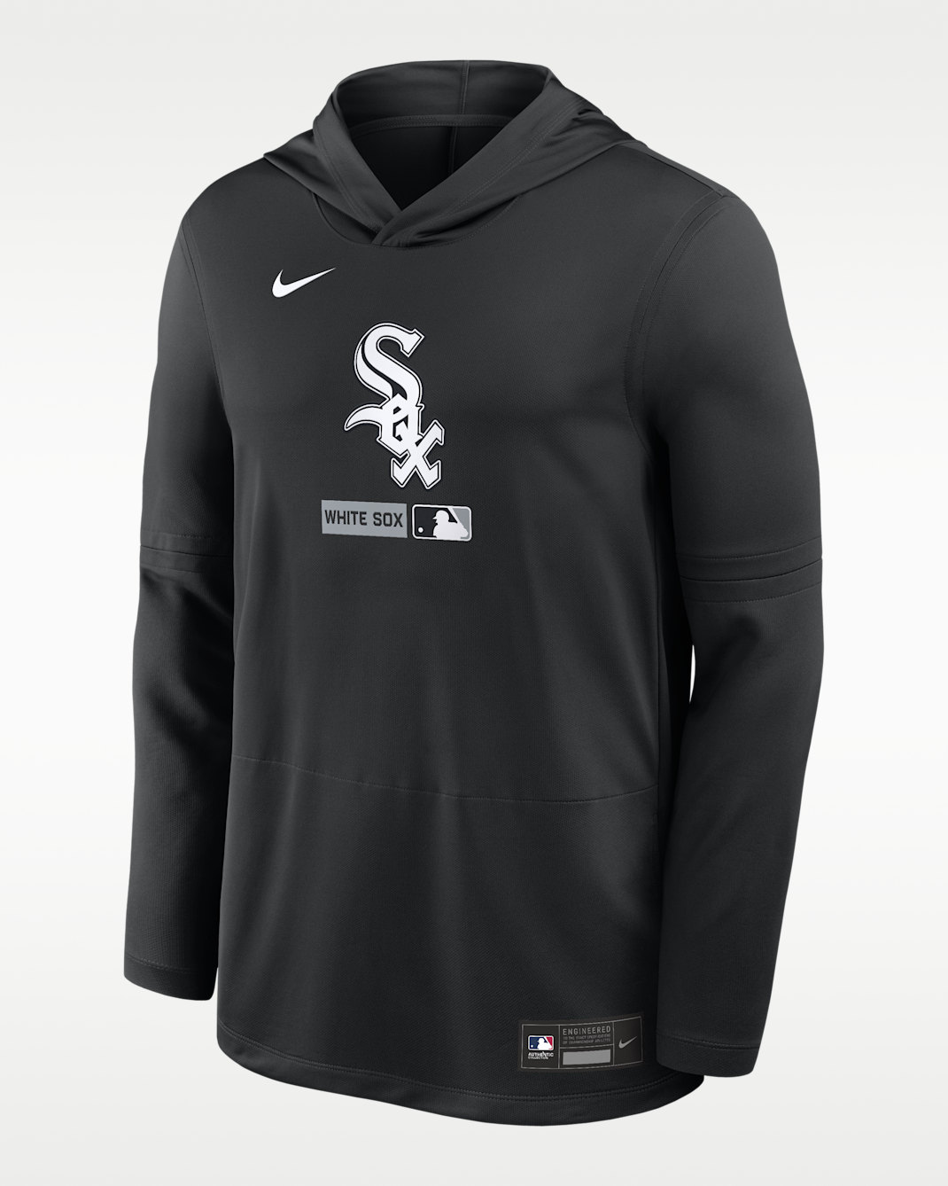 Chicago White Sox Authentic Collection Men's Nike Dri-FIT MLB Long-Sleeve Hooded Top - Black