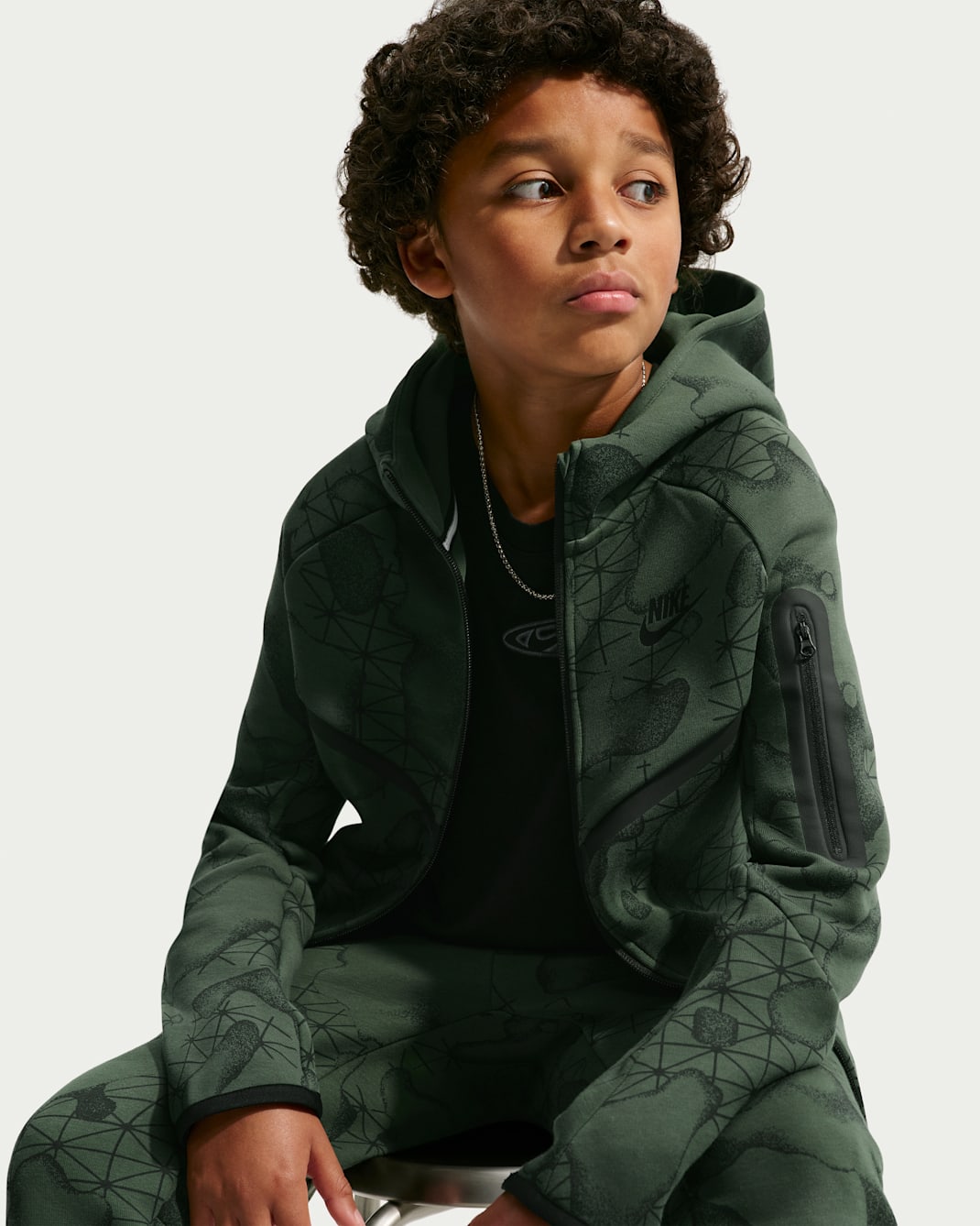 Nike Tech Fleece Big Kids' (Boys') Full-Zip Hoodie