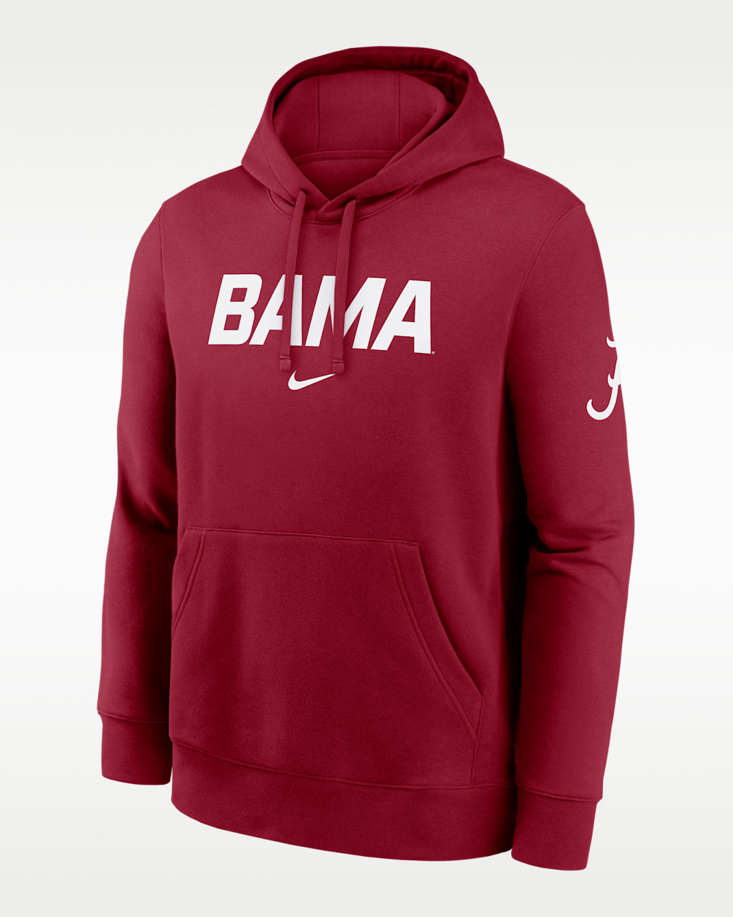 Alabama Club 2-Hit Nickname Men's Nike College Pullover Hoodie - Crimson