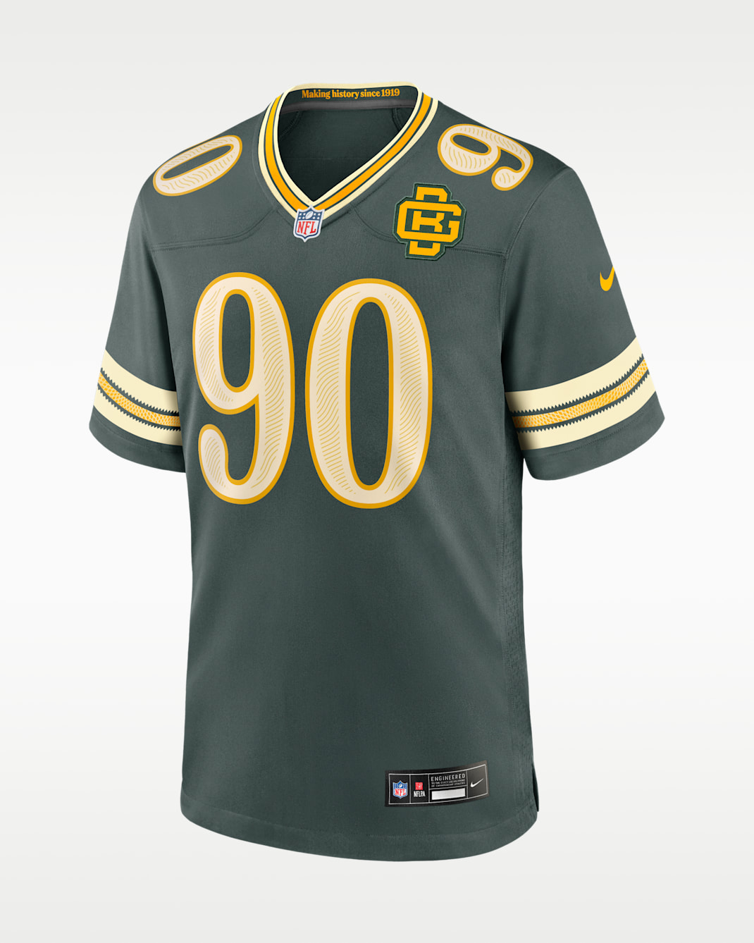 Lukas Van Ness Green Bay Packers Rivalries Collection Men's Nike NFL Game Jersey - Green