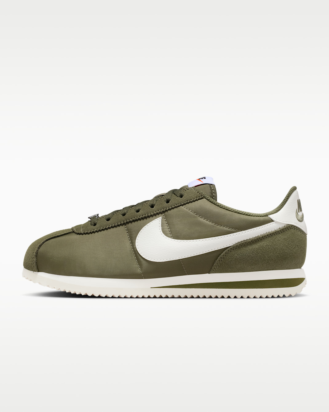 Nike Cortez Textile Women's Shoes - Medium Olive/Sail
