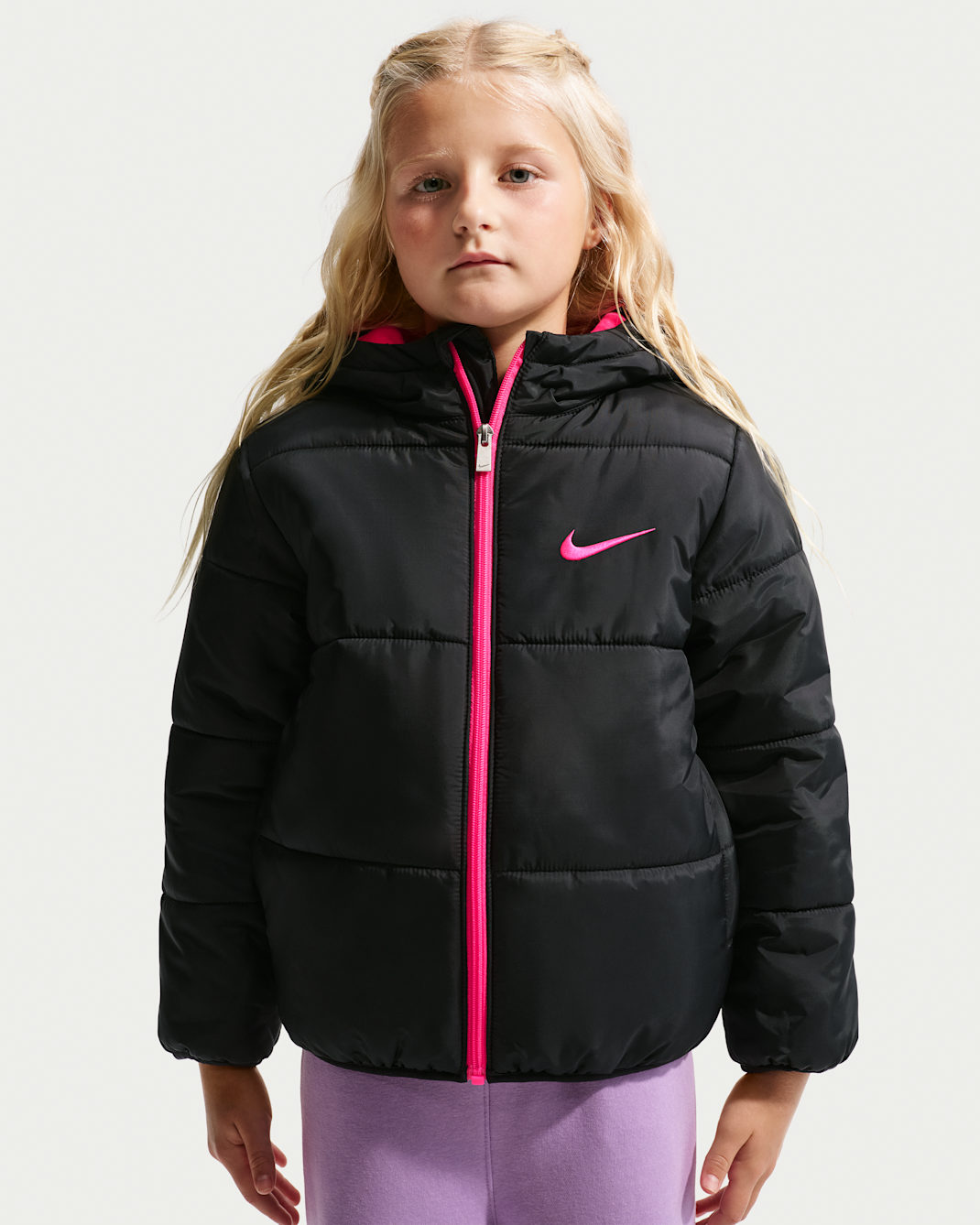 Nike Essentials Little Kids' Heavyweight Puffer Jacket - Hyper Pink/Black