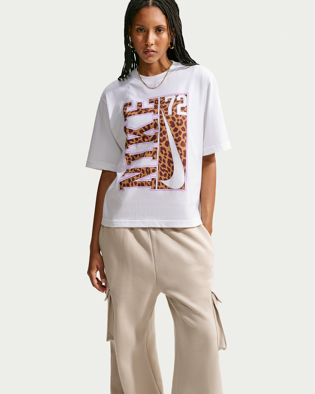 Playera de ajuste holgado Nike Sportswear para mujer - Blanco
