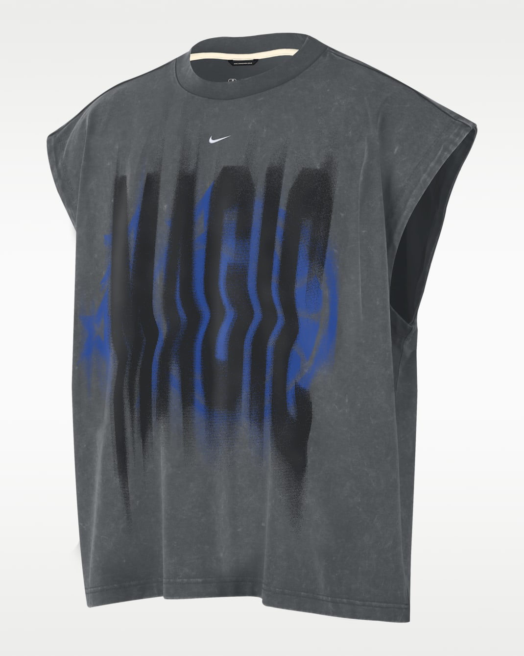 Orlando Magic Standard Issue Men's Nike Sleeveless Basketball Top - Iron Grey/White