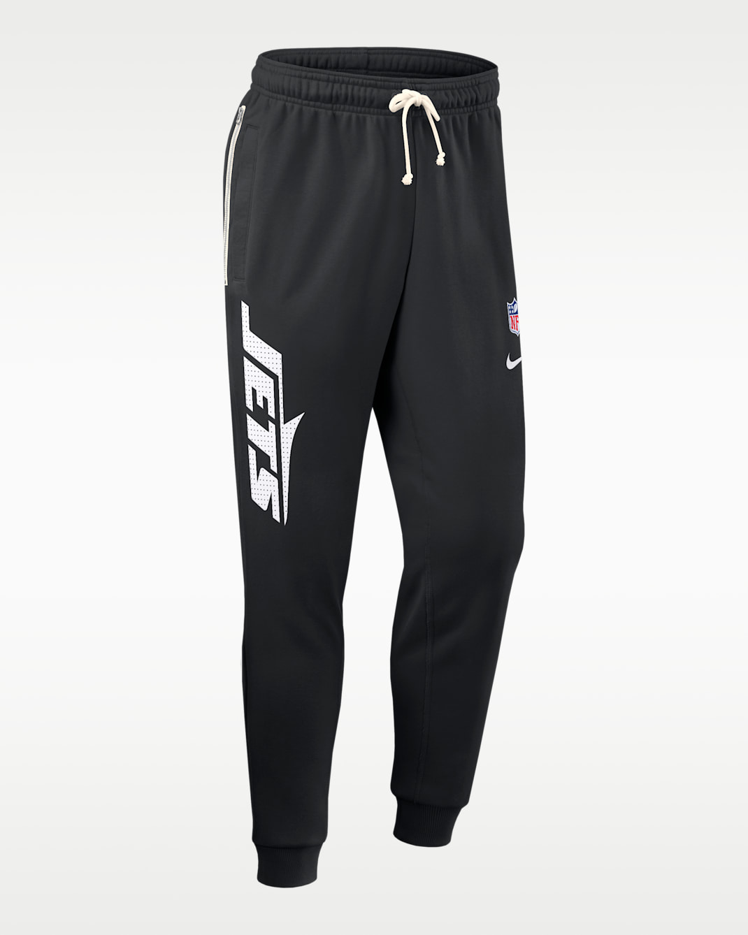 Pants Nike Dri-FIT de la NFL de pierna entallada para hombre New York Jets Ground Game Sideline - Negro