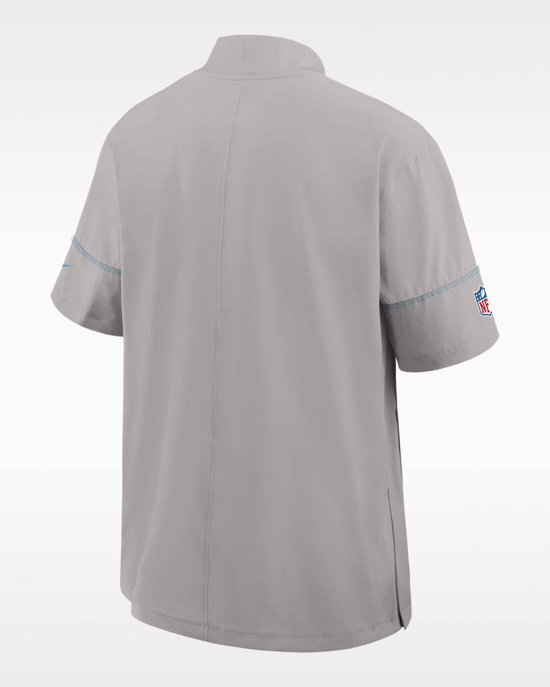 Miami Dolphins Sideline Coach Men's Nike NFL 1/2-Zip Short-Sleeve Hooded Jacket