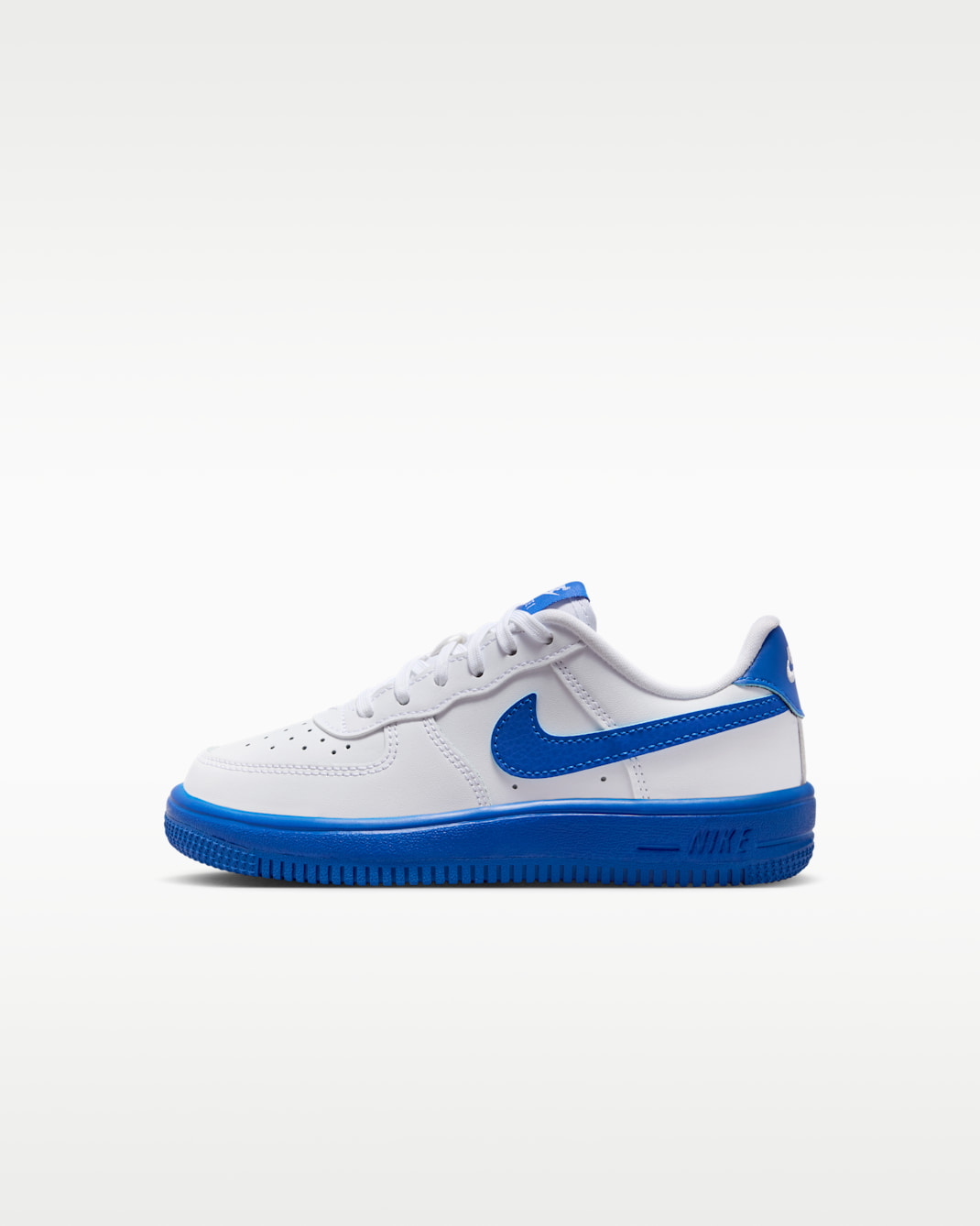 Nike Force 1 Low Little Kids' Shoes - White/Game Royal
